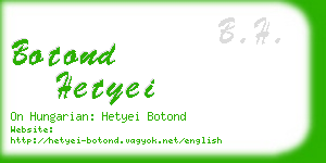 botond hetyei business card